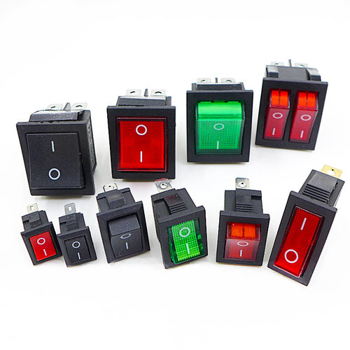 KCD1/3/4/5/11小船形开关饮水机电子秤电源按钮船型翘板2脚4脚3档