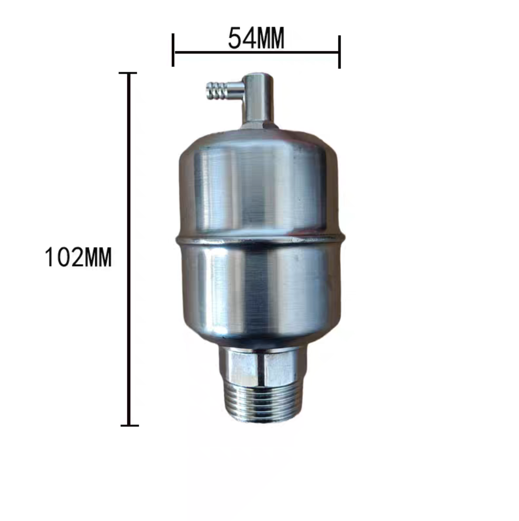 暖气自动排气阀透明铝制不锈钢大体针式隔离立式暖气排气片放气阀