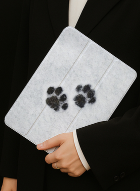 【720旋转】适用苹果ipad10保护套高级感模糊2025平板air5/4带笔槽脚印10.9寸亚克力壳简约白一加pad防弯11代