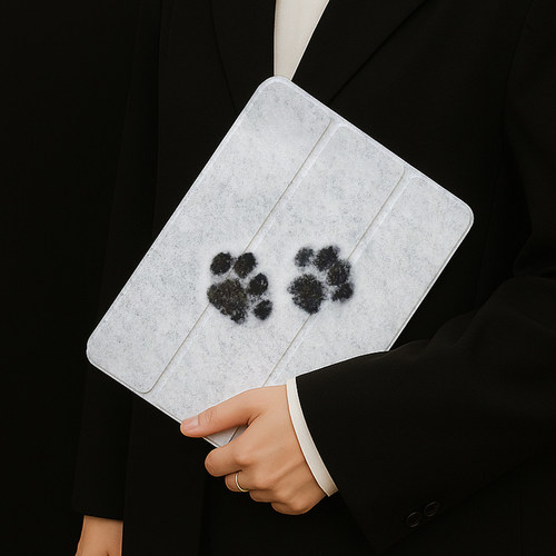 【720旋转】适用苹果ipad10保护套高级感模糊2025平板air5/4带笔槽脚印10.9寸亚克力壳简约白一加pad防弯11代