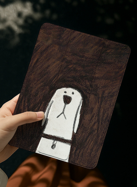 旋转亚克力ipad10保护套带笔槽air5/6适用苹果25pro11平板壳ipadair7防摔vivopad5卡通狗12.1第十代9透明壳