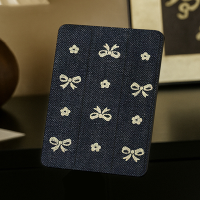 720旋转适用ipad11保护套带笔槽air7/6防弯iPad9/10三折横竖mini7蝴蝶结2025平板壳matepadair12文艺黑色轻薄