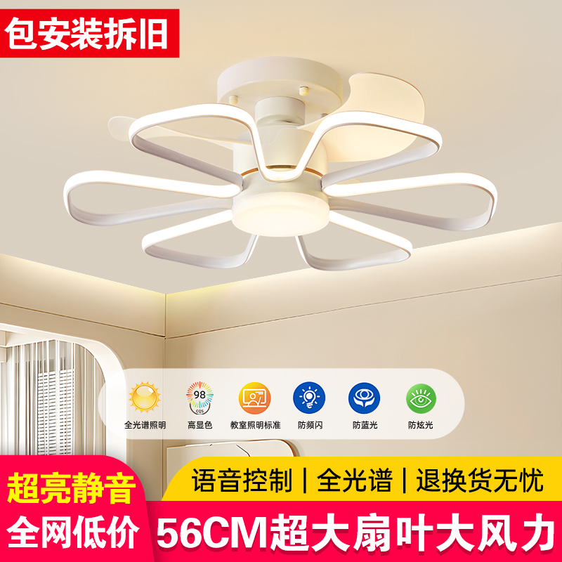 灯源地护眼吸顶风扇灯包安装