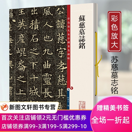 苏慈墓志铭 彩色放大本中国碑帖 繁体旁注孙宝文 初学者新手入门楷书毛笔字帖书法上海辞书出版社