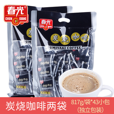 海南特产春光炭烧咖啡特浓三合一