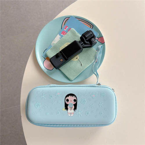 蓝花小玉适用大疆pocket4代运动相机收纳包pocker3/4代通用相机包