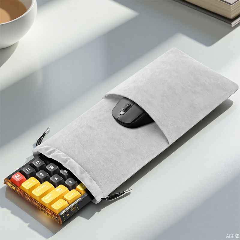 适用玄派玄熊猫PD98机械键盘收纳袋PD100M键盘保护袋PD98Pro键盘防尘防刮便携束口收纳袋子