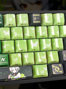 适用ev63键帽客制化透光21增补键盘帽wooting小蜜蜂夜魔磁轴键帽