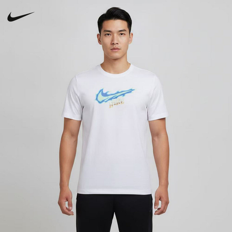 NIKE耐克童装短袖上衣夏新款运动休闲透气圆领半袖T恤IW1206-100