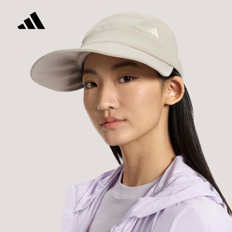 adidas阿迪达斯夏女空顶帽防晒遮阳速干运动大弯沿鸭舌帽 KR2596