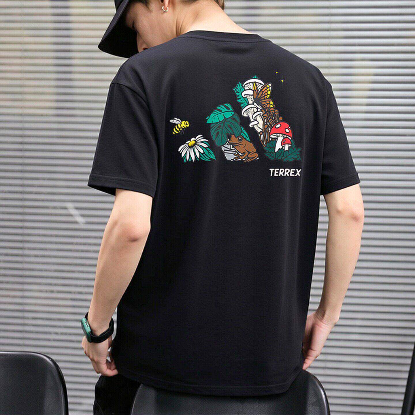 Adidas短袖T恤男夏季宽松