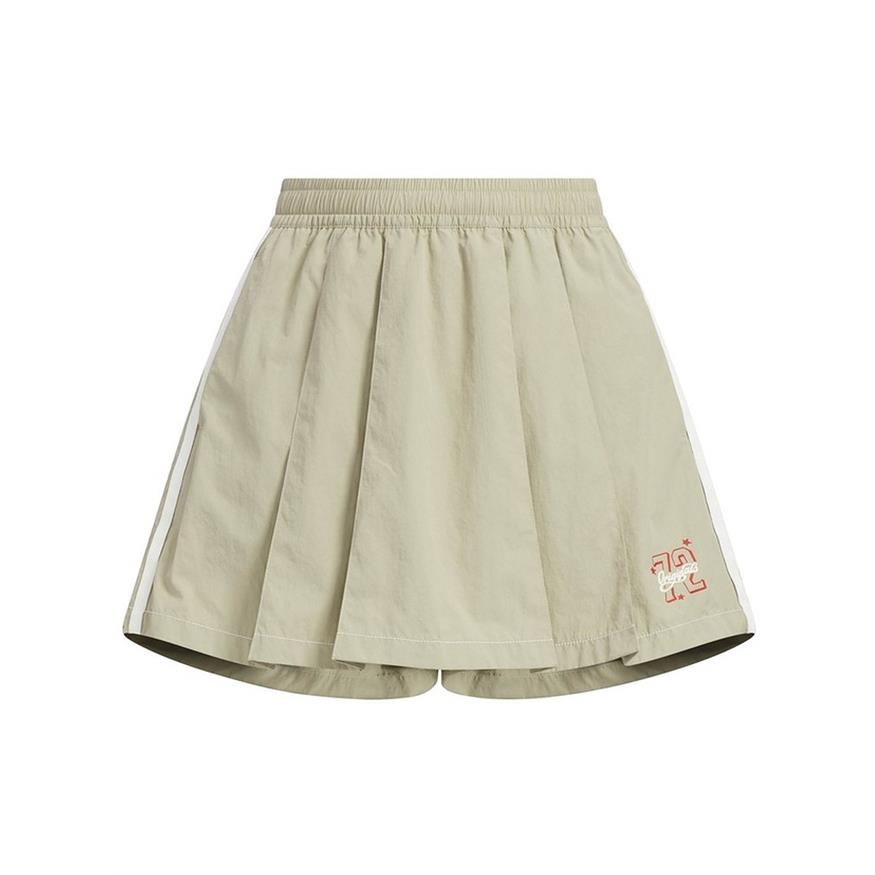 adidas阿迪达斯三叶草女大童短裙2026夏透气网球运动裙裤 KR0214