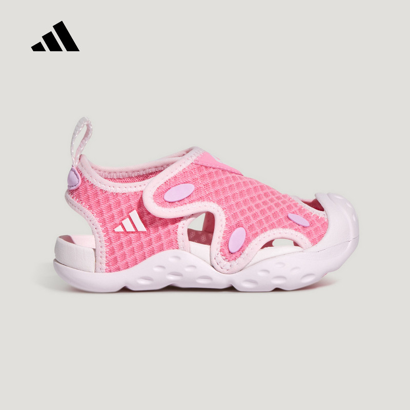 Adidas阿迪达斯女婴童鞋新款休闲百搭舒适透气时尚凉鞋KI8900