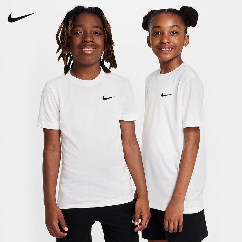 Nike耐克Dri-FIT男女大童新款轻便半袖运动经典短袖T恤FZ5198-100