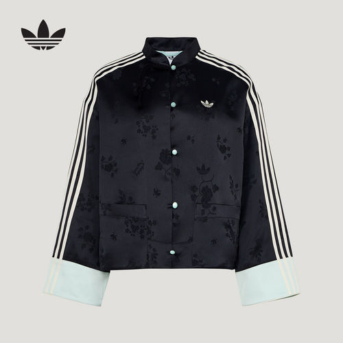 adidas阿迪达斯三叶草新中式提花运动夹克2026夏女梭织外套KY5741