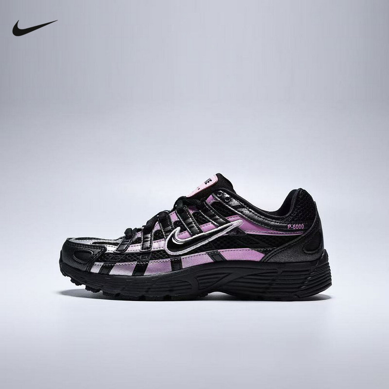 NIKE耐克女鞋复古黑紫色P-6000运动鞋网面老爹鞋休闲鞋IR5229-001