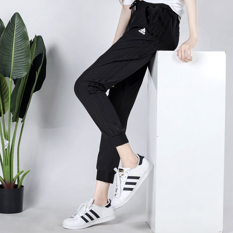Adidas运动裤梭织女裤夏