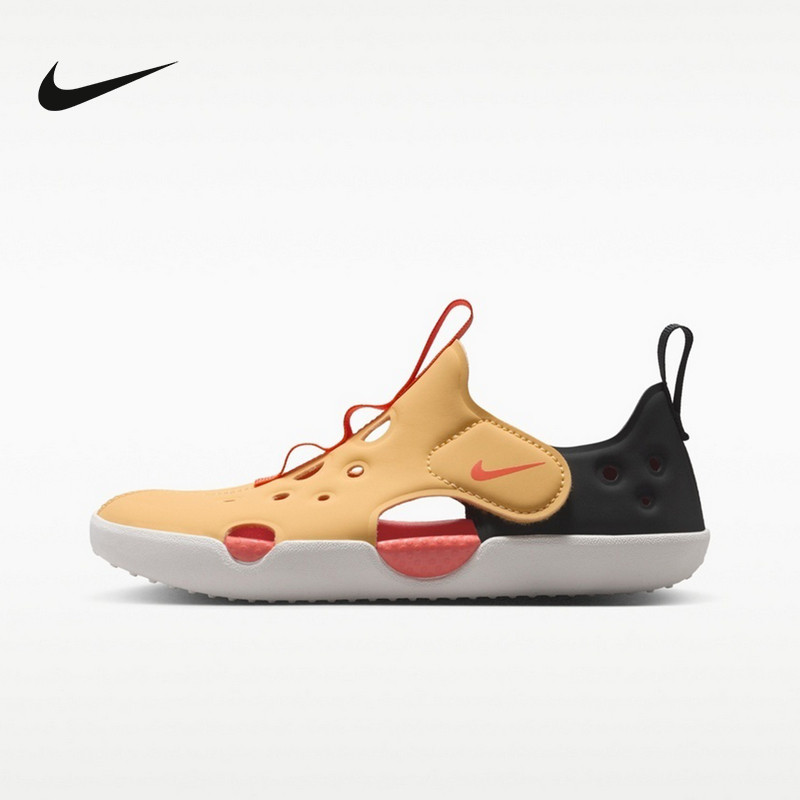 Nike耐克男女童鞋新款耐磨休闲时尚透气舒适百搭凉拖鞋HF6277-701