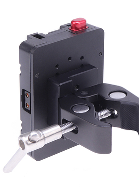 V口电池挂板WY-VG-S电池小扣板小型V型扣板D-TAP供电系统带蟹夹钳