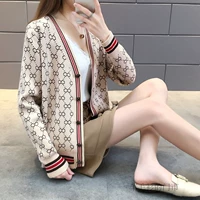 Áo len cardigan nữ mùa xuân 2018 Áo dệt kim mới Đầu xuân Áo khoác ngoài phiên bản Hàn Quốc của Joker Lazy Wind Student - Cardigan áo len dài