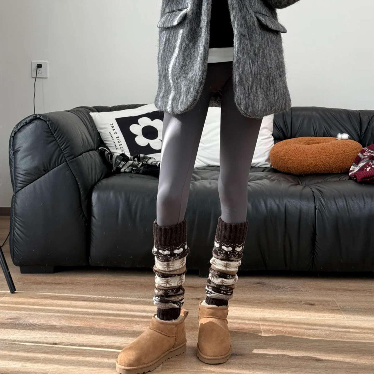 费尔岛袜套堆堆袜厚袜子长筒袜保