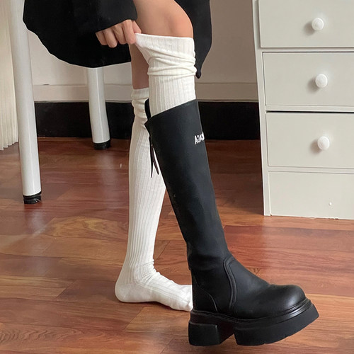 长靴过膝袜子女春秋小腿袜配靴子