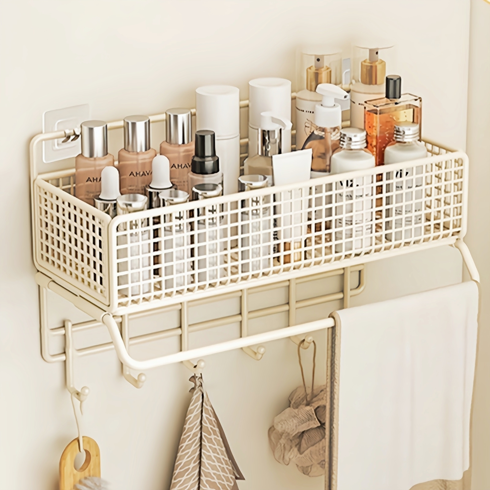 【免打孔置物架】超强承重收纳架