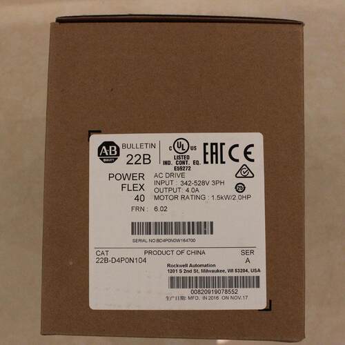 非实价议价议价罗克韦尔PowerFlex400 变频器22C-D022N103 全新 2
