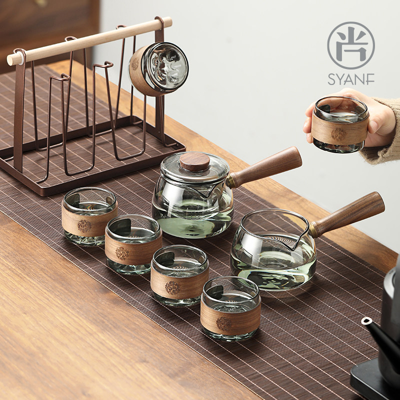 玻璃茶具套组轻奢高档2026新款喝茶家用茶杯一套功夫茶具泡茶壶