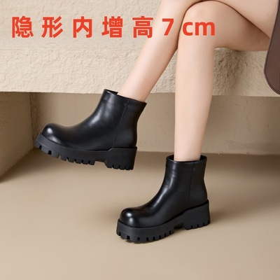 休闲内增高切尔西短靴女时装靴