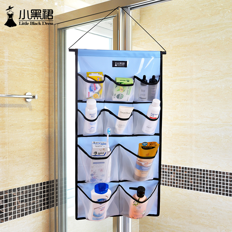 小黑裙防水防霉浴室收纳挂袋
