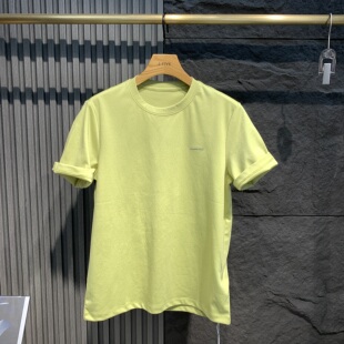 潮流圆领短袖T恤男宽松休闲净版打底衫简约时尚短款百搭上衣