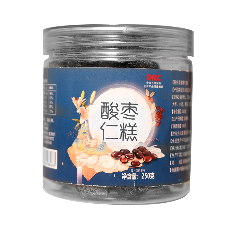 罐装酸枣仁糕酸枣仁百合茯苓睡眠膏安茶神眠质量差助失养生零食