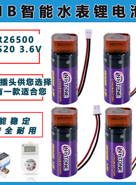 ER26500+HPC1520电容物联网电池流量计 3.6V NB智能水表锂电池
