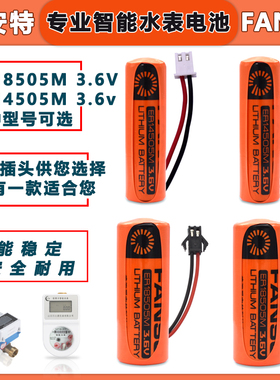 智能水表电池ER14505/17450/17505/18505M/CR123A IC插卡式热水冷水表3V/3.6V锂电池