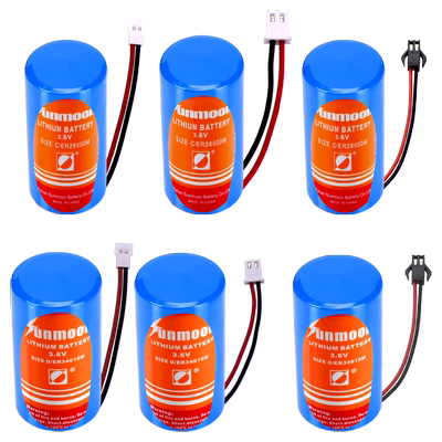 日月ER26500M C型 2号 34615M D型 1号智能水表 燃气表物联网流量计温度采集器3.6V锂电池