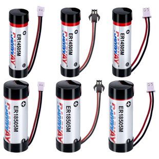 睿奕RAMWAY智能水表电池ER14505 18505M 防水装IC卡热水冷水表 3.6V锂电池