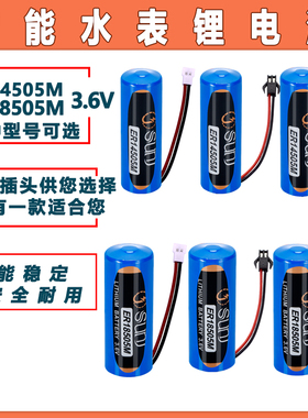 SUNJ双泊智能水表专用电池 IC卡热水 冷水表ER14505M  18505M 3.6V锂电池