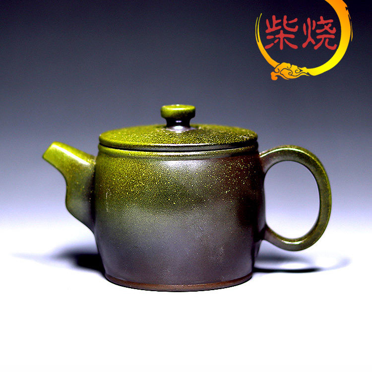 坭兴陶汉瓦柴烧壶精品柴窑壶藏福广西钦州茶壶茶具纯手工中式