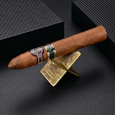 茄龙 （CIGARLOONG） 雪茄烟托轻巧交叉便携式不锈钢折叠开合托架