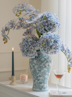 米子家居蝴蝶兰仿真花仿生花束假花摆设客厅插花餐桌高档装饰花卉