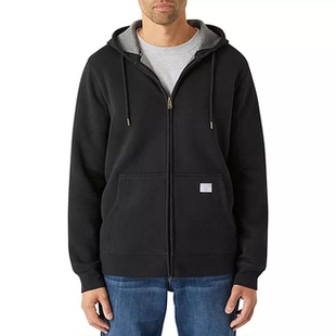 美单李家春秋男士高克重宽松舒适运动休闲长袖连帽开衫卫衣外套