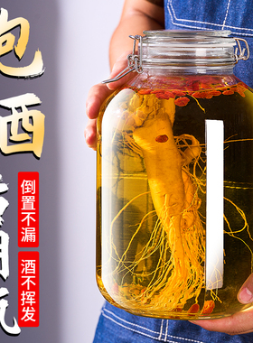 泡酒玻璃瓶高档密封酒坛子20斤装酒容器人参药酒罐专用白酒瓶空瓶