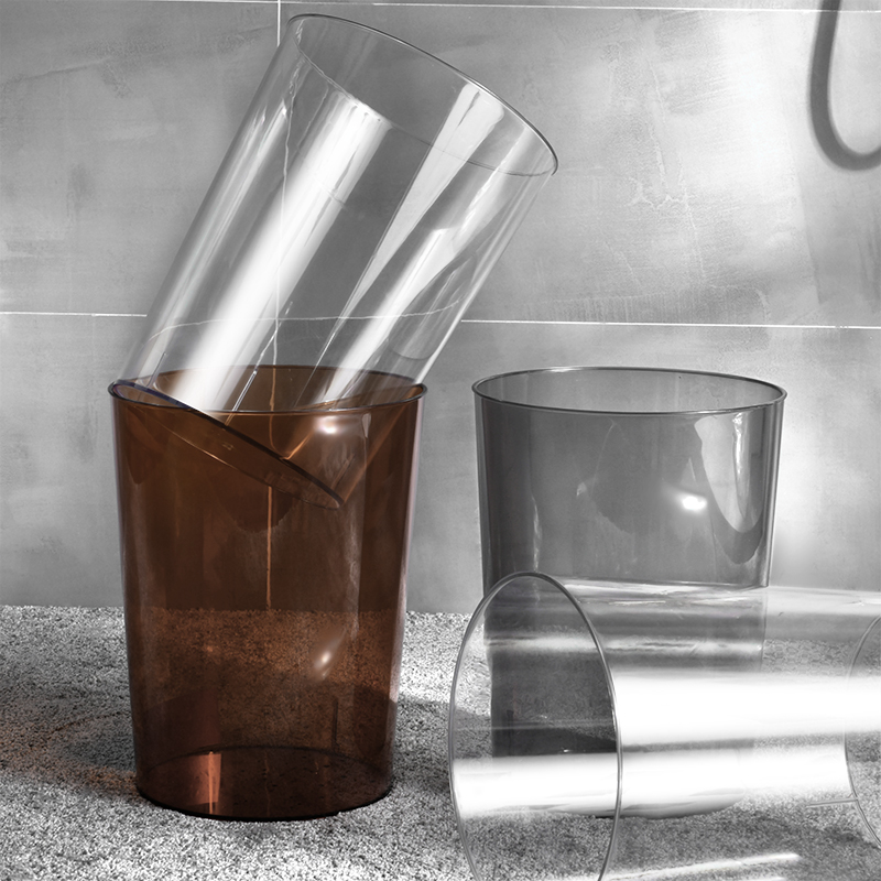 创意简约透明垃圾桶家用厕所