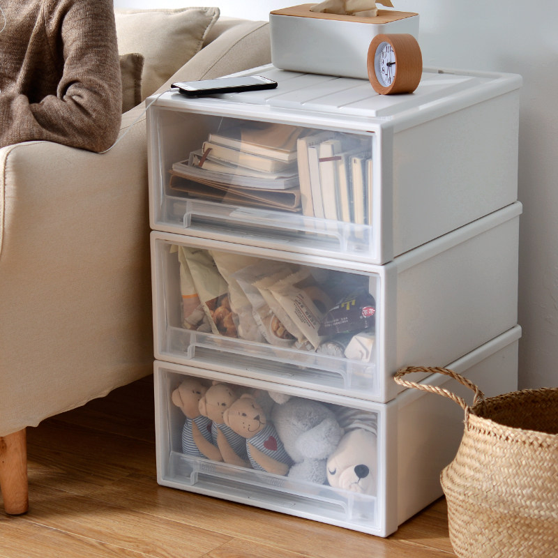 抽屉式收纳箱家用塑料多层自由组合储物盒透明衣柜衣服衣物整理柜,收纳整理,收纳柜,淘宝优惠券,粉丝福利购,淘宝优惠卷