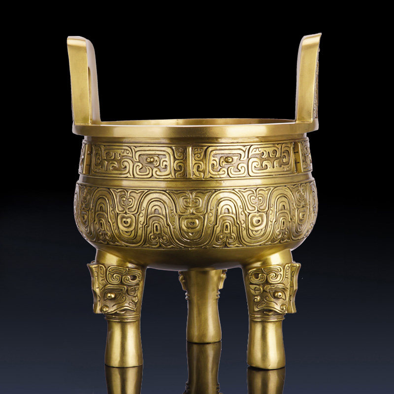 黄铜铜鼎乔迁开业送礼办公室客厅