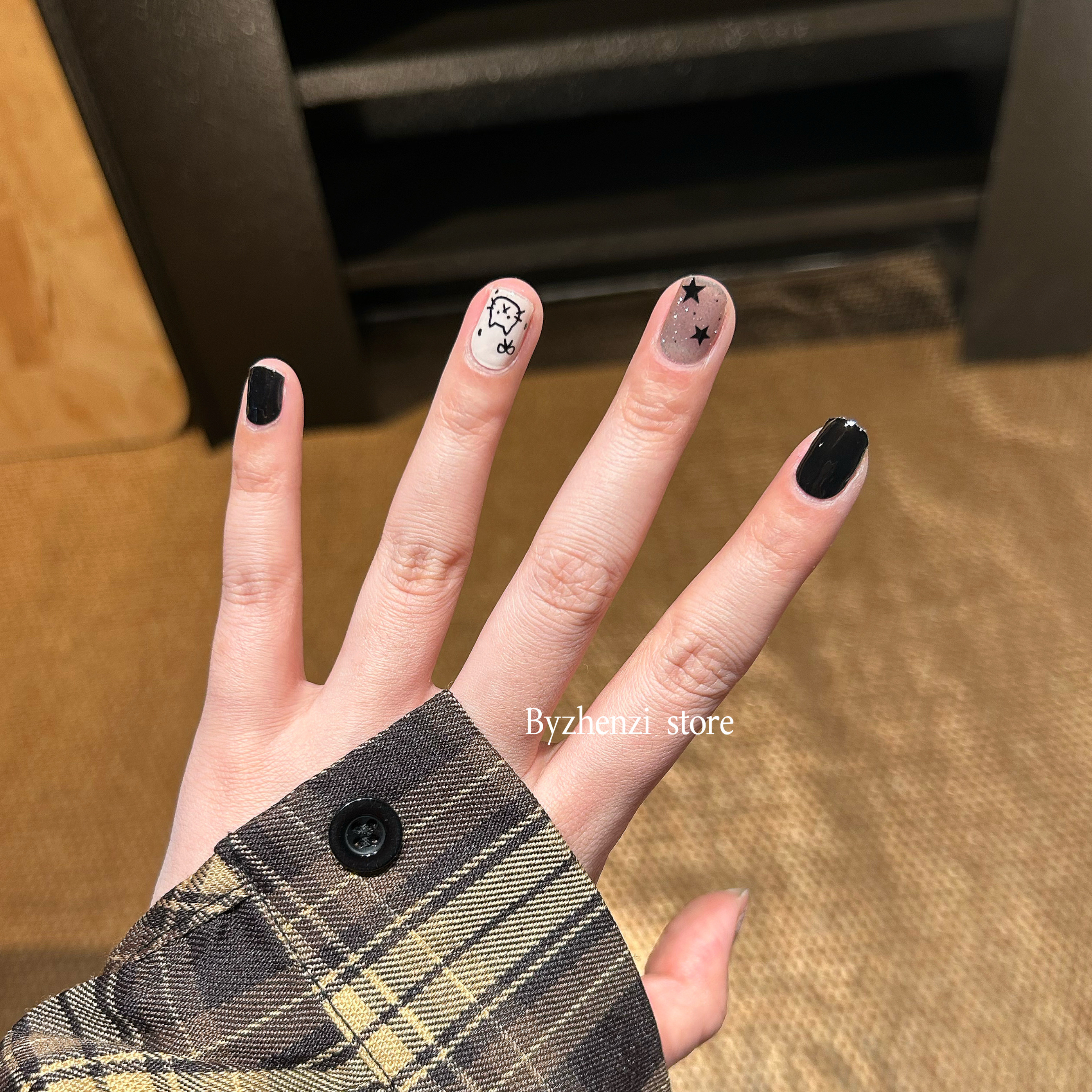 【小猫爪】卡通猫爪猫眼超可爱小猫美甲贴高级感短款