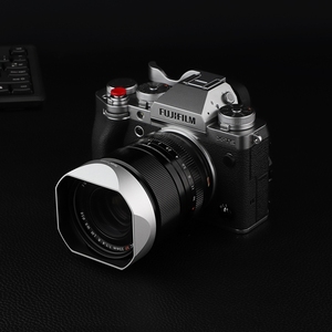 号歌Fujifilm/富士XF 33mm F1.4 R LM WR定焦镜头金属遮光罩 银色
