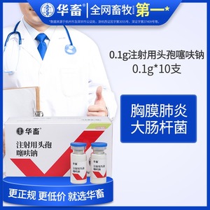 华畜兽药注射用头孢噻呋钠兽用猪牛羊鸡药牛羊消炎退烧感冒注射液
