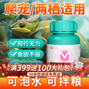 華畜陸龜變色龍鬃獅蜥蜴豹紋守宮蛇飼養(yǎng)電解質(zhì)鈣粉爬寵維生素含D3